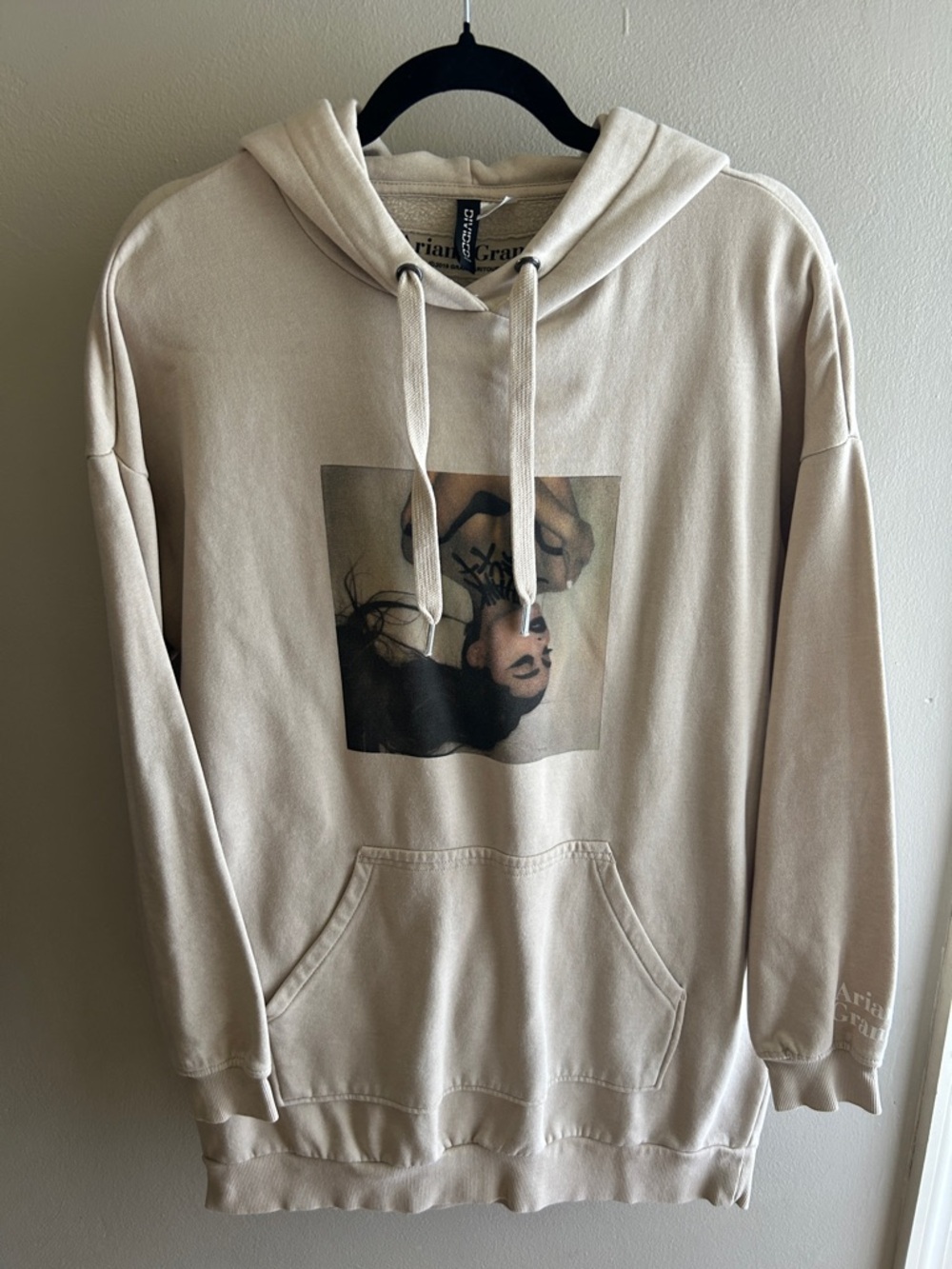 H&M Ariana Grande Graphic Hooded Dress with Photo Print